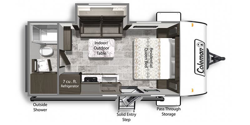 2022 DUTCHMEN COLEMAN 1805RB, , floor-plans-day image number 0